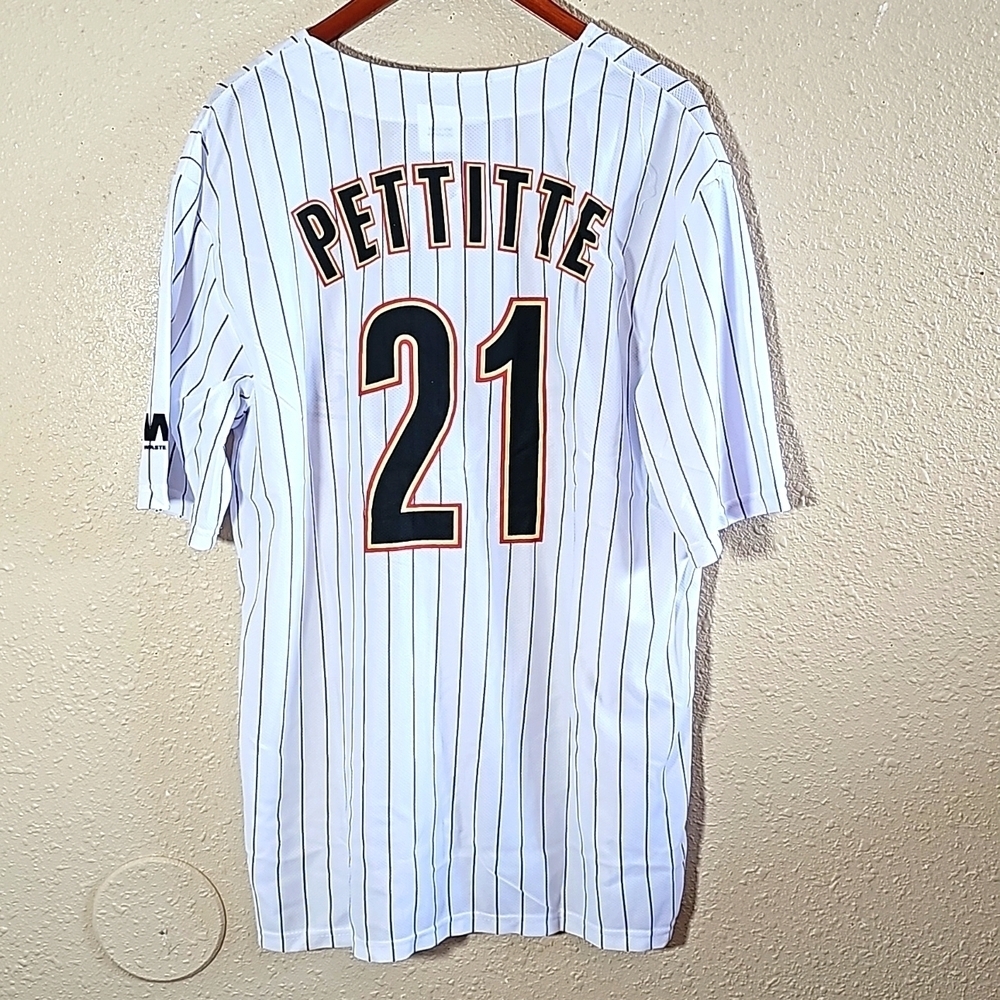 Houston Astros Andy Pettitte White Jersey.